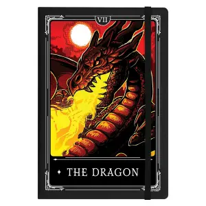 Deadly Tarot Legends The Dragon A5 Notebook Black/Orange/Yellow (One Size)