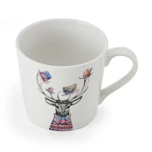 Mikasa Tipperleyhill Stag Print 380ml Mug