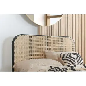 Birlea Margot King Rattan Bed Black