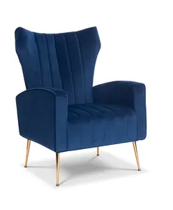 Velvet Blue Talia Accent Chair