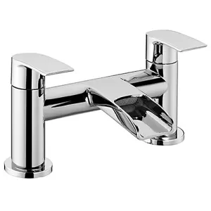 Nes Home Corry Waterfall Basin Mono & Bath Filler Mixer Chrome