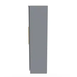 Helmsley Tall 4 Door 2 Centre Mirrors in Dusk Grey (Ready Assembled)