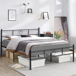 Aaru Bed Frame Black / Double (4'6)