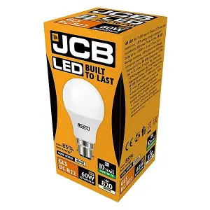 JCB 8.5w BC 4000k Frosted GLS LED Light Bulb - Cool White