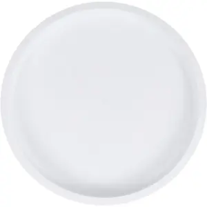 Amscan Paper Plain Party Plates (Pack of 8) White (One Size)