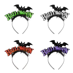 Halloween Bat Headband Halloween Party, Trick or Treat  Orange