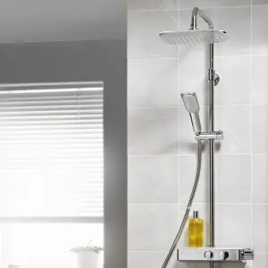 Triton Gloss Chrome effect Rear fed Thermostatic Mixer Shower