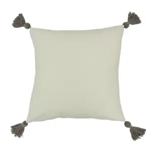 furn. Ezra Embroidered 100% Cotton Feather Filled Cushion