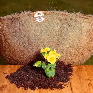 COCO & COIR Hanging Basket Liner  50cm  20 inches  3 pack  Coco Fibre Replacement Liners for Wall Baskets