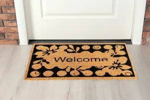 Coir Products Coir Doormat with the Design of a Warm Welcome