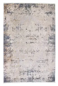 Blue Grey Abstract Rug, Stain-Resistant Rug, Luxurious Rug, Modern Rug for Bedroom, & Dining Room-120cm X 170cm