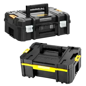 Dewalt DWST1-70703 TStak II + III DWST1-70705 Stackable Tool Boxes +6 Organisers