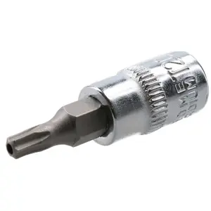 T20 1/4" Drive Tamper Proof Torx Star Bit 37mm Tamper Torx Chrome Vanadium Steel