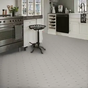 572 Scapa Olympus Tile Effect Lino Flooring Sheet Vinyl Flooring -2m(6'6") X 4m(13'1")-8m²