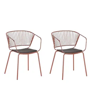 Boghos Dining Chair (Set of 2) Copper