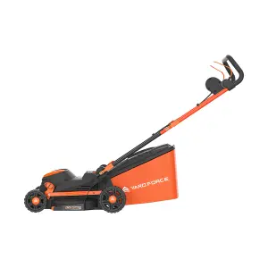 Yard Force EM N34B 1400W Electric Lawnmower with 34cm cutting width and rear roller