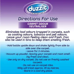 Duzzit Carpet Odour Neutralizer Shake & Fresh Floral Garden 500gm x 3