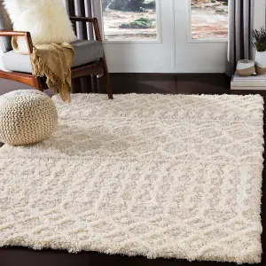 NOUR Boho Shaggy Area Rug 130 x 170 cm