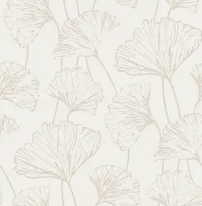 NuWallpaper NUS3578 Hikarigaoka Peel & Stick Wallpaper, Silver