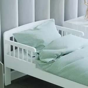 Junior Vida Scorpio White Toddler Bed Frame, 140 x 70cm