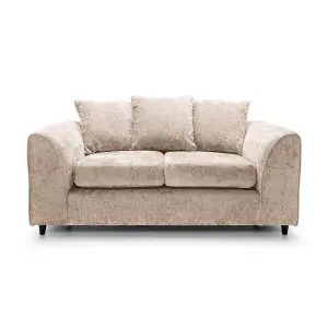 Harriet Crushed Chenille 2 Seater Sofa in Cream