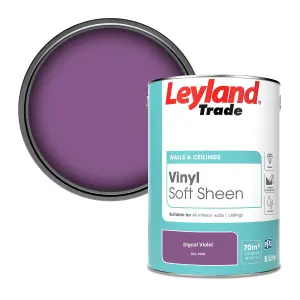 Leyland Trade Vinyl Soft Sheen Walls & Ceilings Emulsion Paint Signal Violet (RAL 4008) - 5L