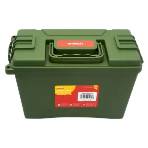 Amtech N0155 Lockable Toolbox, Weather-Resistant and Waterproof Storage Case with Twin Locking Points and 4Kg / 4.7L Capacity