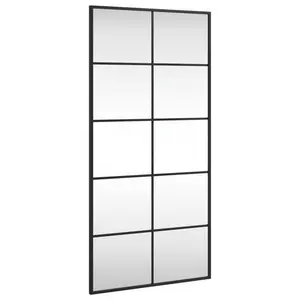 Mikayia Wall Mirror Black 100cm H x 50cm W