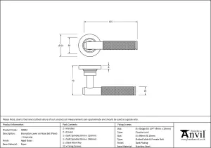 From The Anvil Aged Brass Brompton Lever on Rose Set (Plain) - Unsprung