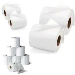 2 Rolls of Self Adhesive 4x6" Blank Sticky Thermal Printer Address Shipping Label Rolls Easy Peel