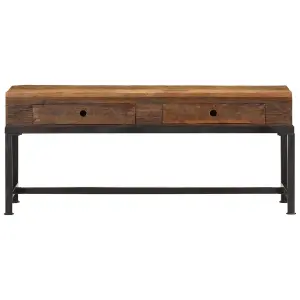 Berkfield TV Cabinet 110x30x46 cm Solid Wood Reclaimed