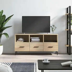 Berkfield TV Cabinet Sonoma Oak 102x36x50 cm Engineered Wood