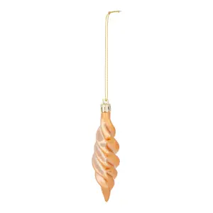 Champagne Plastic Hanging decoration set, Pack of 40