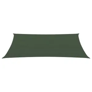 Berkfield Sunshade Sail 160 g/m2 Dark Green 3x6 m HDPE