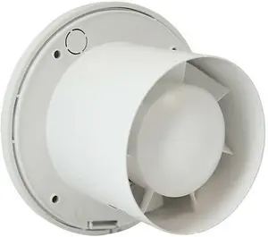 Silent Round Bathroom Extractor Fan 150mm / 6" with Timer