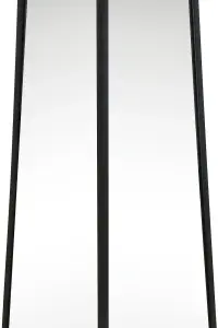 MirrorOutlet The Obelisk Black Metal Edged Mirrored Garden Ornament 120CM X 25CM X 25CM