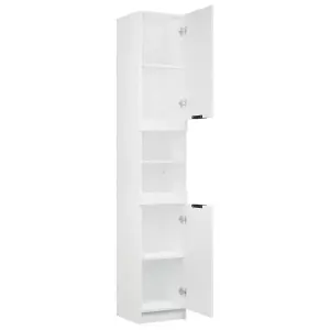 Berkfield Bathroom Cabinet White 32x34x188.5 cm Engineered Wood