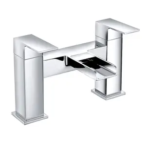 Rinse Bathrooms Modern Monobloc Bathroom Sink Mixer Faucet and Tub Filler Tap