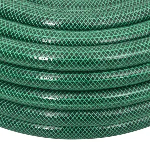 Berkfield Garden Hose with Fitting Set Green 20 m PVC