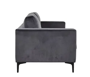 Bolero Sofa , 3,seater , Dark Grey velvet