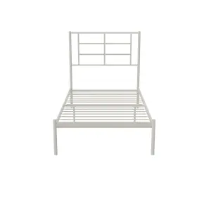 Jensen Metal Bed White, Single