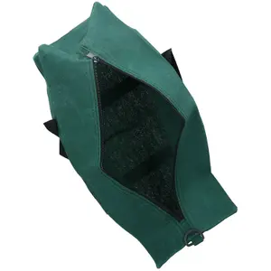 18" Green Canvas Tool Kit Carry Bag Storage Holder Zipped