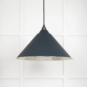 Smooth Nickel Hockley Pendant in Soot