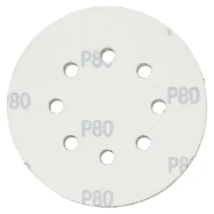 125mm 5" Hook And Loop Sanding Sander Abrasive DA Discs Medium 80 Grit 15pc