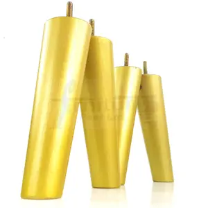 Wood Legs Gold 180mm High Set Of 4 Replacement Angled Furniture Legs Set Of 4 Sofas Chairs Stools M8