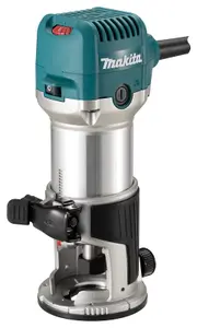 Makita RT0702CX4 240V 1/4" Router Laminate Trimmer with Guide and Plunge Base