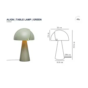 Nordlux Align Table Lamp Green E27