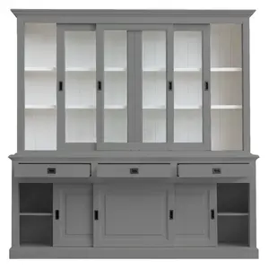 Anneros Display Cabinet Dusty Grey