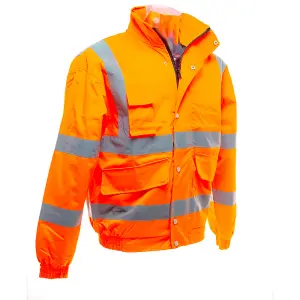 Yoko Mens Hi-Vis Bomber Jacket Quality Product