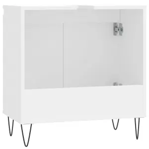 Berkfield Bathroom Cabinet White 58x33x60 cm Engineered Wood